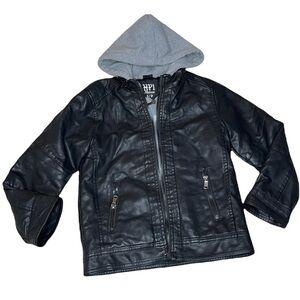HPI Platinum Leather Hoodie Jacket Size 5/6